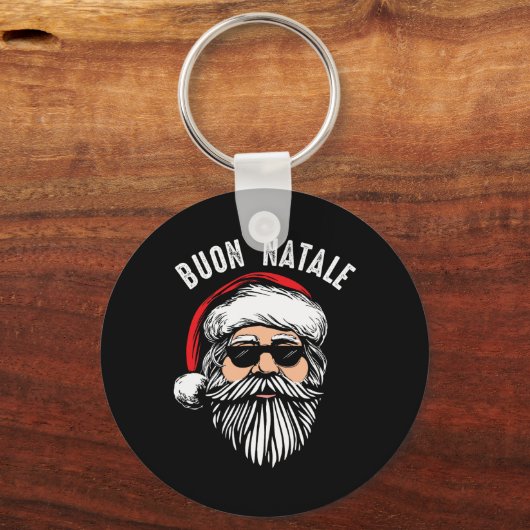 Porte-clés Buon natale italien santa claus babbo drôle christ (Recto)
