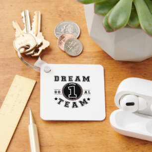 Porte-clés Bureau de motivation du logo personnalisé de l'ent