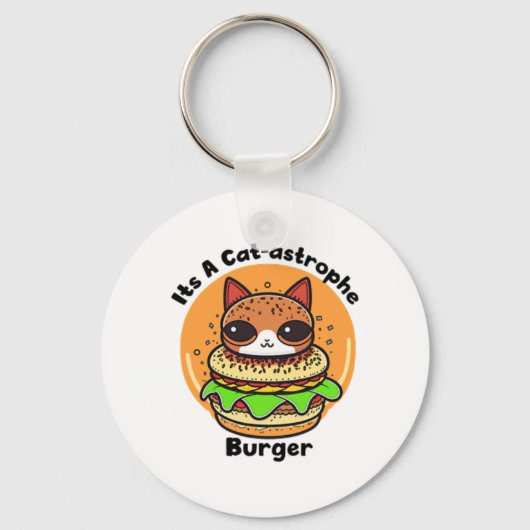 Porte-clés Burger de chat 1 (Recto)