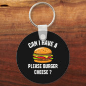 Porte-clés Burger Fromage Hamburger Fromage Bbq Funny Sa (Recto)