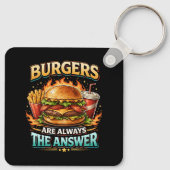 Porte-clés Burgers Are Always the Answer (Dos)