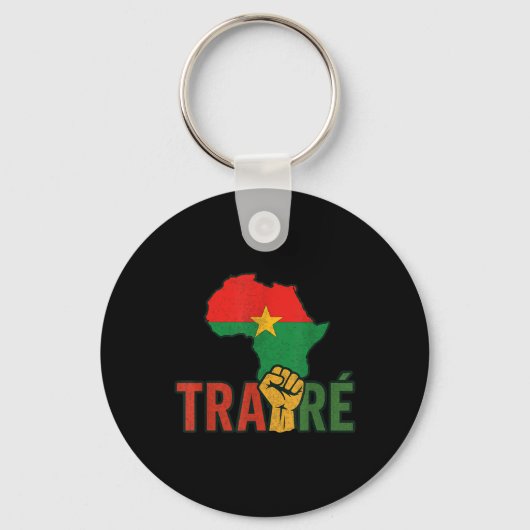 Porte-clés Burkina Faso-ibrahim Traoré _ Thomas Sankara (Recto)