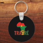 Porte-clés Burkina Faso-ibrahim Traoré _ Thomas Sankara (Recto)