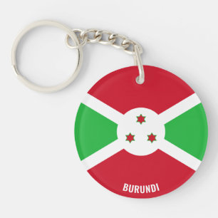 Porte-clés Burundi Drapeau charmant patriotique