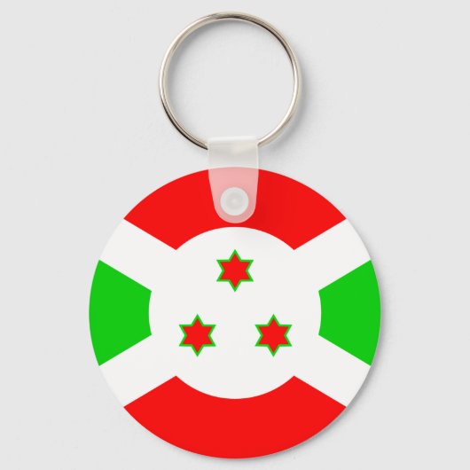 Porte-clés Burundi Drapeau de haute qualité (Recto)