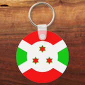 Porte-clés Burundi Drapeau de haute qualité (Recto)