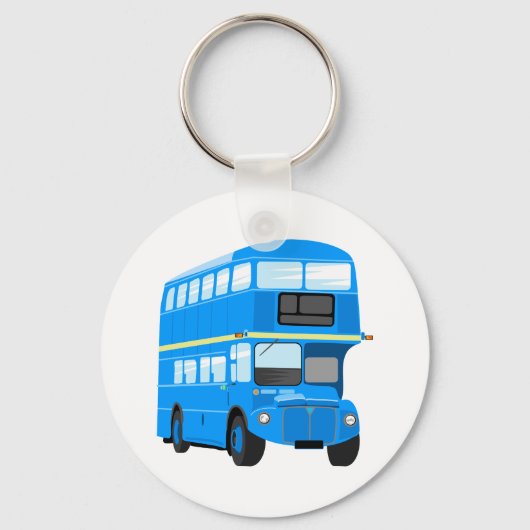 Porte-clés Bus bleu (Recto)