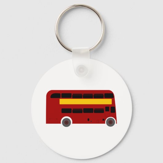 Porte-clés Bus britannique à deux étages (Recto)