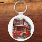 Porte-clés Bus Old Red London (Recto)