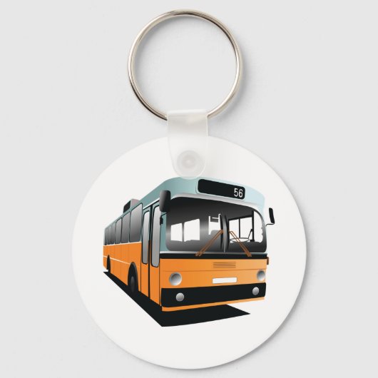 Porte-clés Bus orange (Recto)