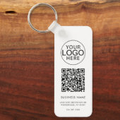 Porte-clés Business Logo Corporate QR Code Promo Custom (Recto)