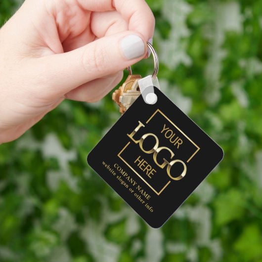 Porte-clés Business Logo & QR Code Branded Promotional (main)