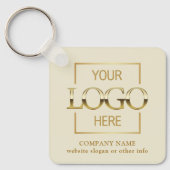 Porte-clés Business Logo & QR Code Branded Promotional (Recto)