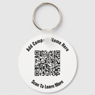 Porte-clés Business QR Code Company Name Text Template