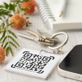 Porte-clés Business Scan Me QR Code Website Modern Simple (Devant Droit)