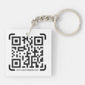 Porte-clés Business Scan Me QR Code Website Modern Simple (Dos)
