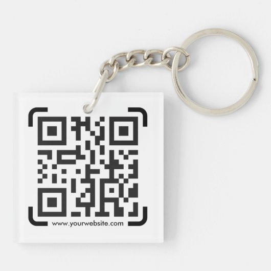 Porte-clés Business Scan Me QR Code Website Modern Simple (Dos)
