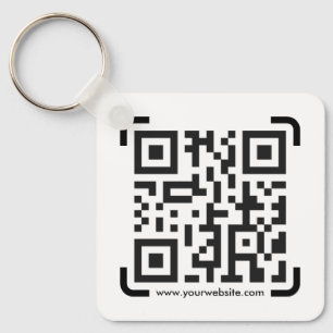 Porte-clés Business Scan Me QR Code Website Modern Simple