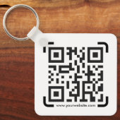Porte-clés Business Scan Me QR Code Website Modern Simple (Recto)