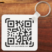 Porte-clés Business Scan Me QR Code Website Modern Simple (Verso)