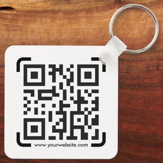 Porte-clés Business Scan Me QR Code Website Modern Simple (Verso)