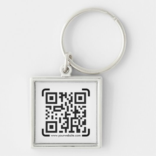 Porte-clés Business Scan Me QR Code Website Modern Simple (Devant)