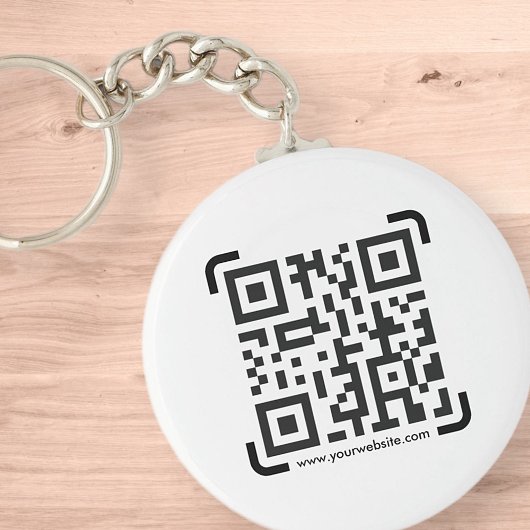 Porte-clés Business Scan Me QR Code Website Modern Simple