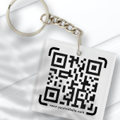 Porte-clés Business Scan Me QR Code Website Modern Simple