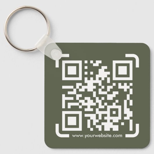 Porte-clés Business Scan Me QR Code Website Modern Simple (Recto)
