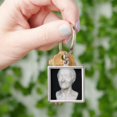 Porte-clés Buste de Voltaire sans sa perruque, 1778 (main)