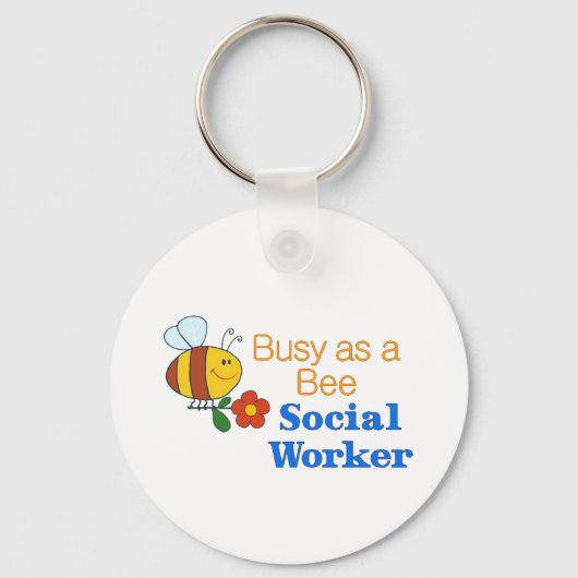 Porte-clés Busy Bee Social Worker (Recto)