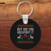 Porte-clés But Did You Doent It Funny Office Christmas Ugly S (Recto)