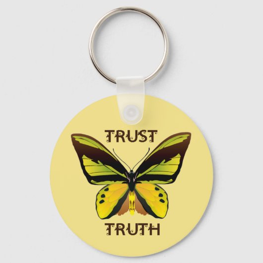 PORTE-CLÉS BUTTERFLY - TRUST - VÉRITÉ (Recto)