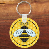 Porte-clés Buzzing Bumblebee Honeycomb Icon Porte - clé NOUVE (Verso)
