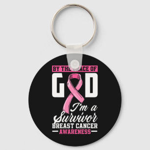 Porte-clés By The Grace God I'm A Survivor Breast Cancer Surv