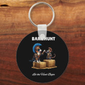 Porte-clés Byrn Hunt Lover - Cute Warrior Rat Et Border Coll (Recto)