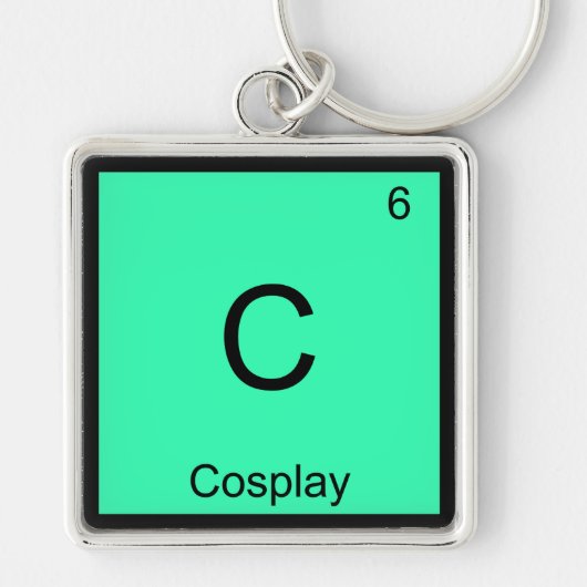 Porte-clés C - Cosplay Chimie Élément Symbole Costume Tee (Devant)