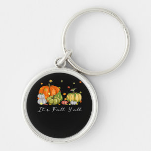 Porte-clés C’est automne Y’all Halloween Citrouille L’automne