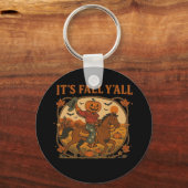 Porte-clés C’est l’automne Y’all Citrouille Minimal Clean (Recto)