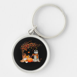 Porte-clés C’est l’automne Y’all Dog Thanksgiving Halloween A