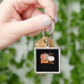 Porte-clés C’est l’automne Y’all, drôle Citrouilles Chevron M (main)