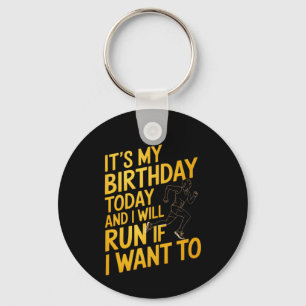 Porte-clés C’est mon anniversaire aujourd’hui et je vais cour