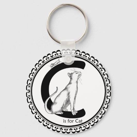 Porte-clés C est pour Cat (Recto)