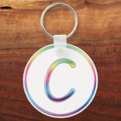 Porte-clés C Monogramme Porte - clé arc-en-ciel (Recto)