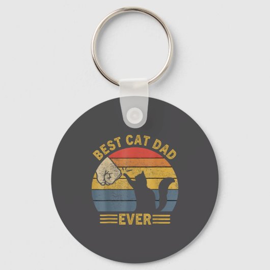 Porte-clés Ca Men Cat Dad Ever Funny Cat Lover Gift  (Recto)