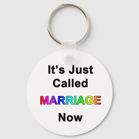 Porte-clés Ça s'appelle juste Mariage maintenant (Recto)