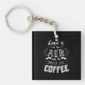 Porte-clés Ça sent le café (Devant)