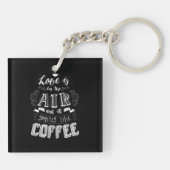 Porte-clés Ça sent le café (Dos)
