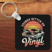 Porte-clés Ça sonne mieux sur le vinyle (Recto)