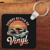 Porte-clés Ça sonne mieux sur le vinyle (Verso)